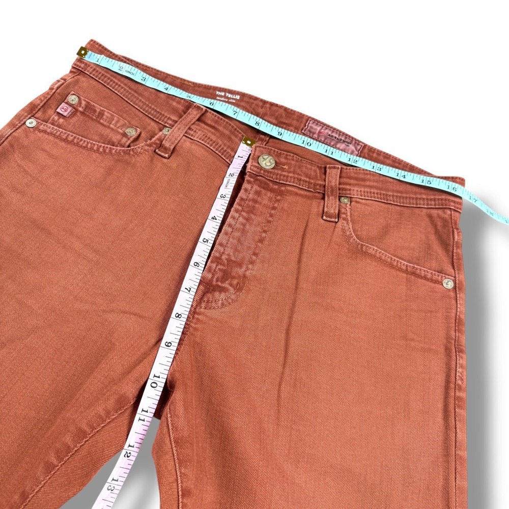 Adriano Goldschmied Jeans The Tellis Modern Slim Fit Jeans Mens Size 32x34 Brick - Picture 9 of 11